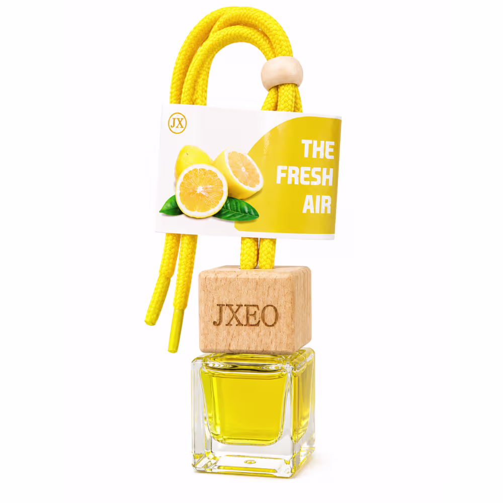 JXEO LEMON GLASS BOTTLE HANGING CAR AIR FRESHENER